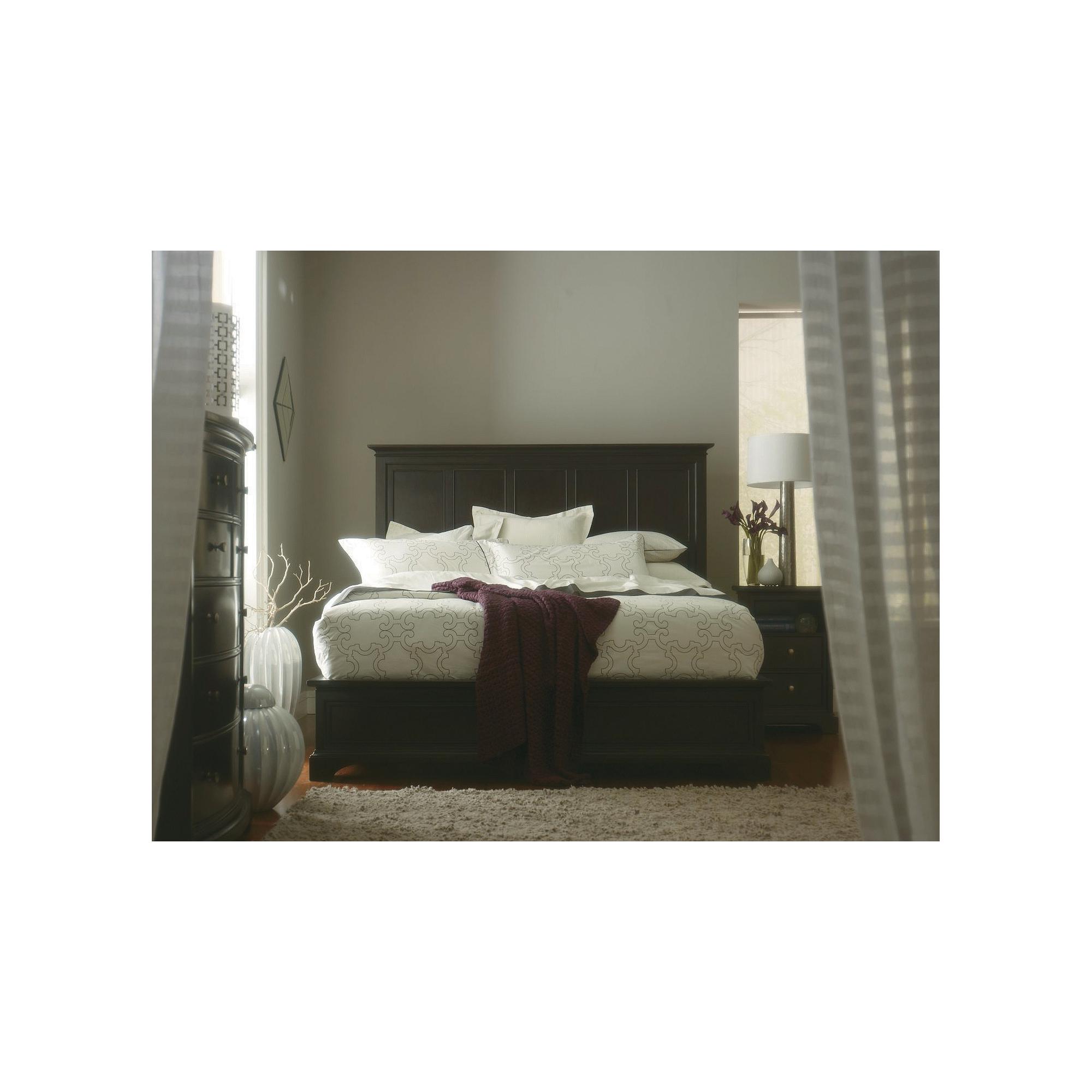 Stanley Furniture Transitional King Panel Bed with Wood Veneer Story & Lee Furniture